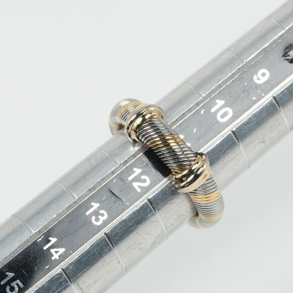 Cartier All Air Ciel Vintage 18K Yellow Gold Stainless Steel No 11.5 - Picture 10 of 10